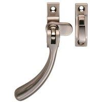 Loops Bulb Ended Casement Window Fastener 98mm Handle 45mm Centres Satin Nickel in Metallics