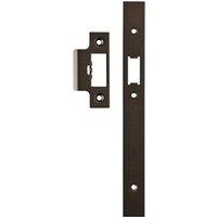 Loops Forend Strike & Fixing Pack Suitable for DIN Security Latch Matt Bronze