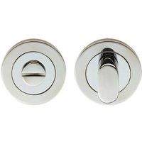 Loops Round Thumbturn Lock & Release With Indicator Bright Stainless Steel in Metallics