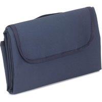 Red Hamper Navy Blue Waterproof Picnic Blanket