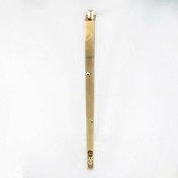 Loops Lever Action Flush Door Bolt with Flat Keep Plate 460 x 20mm Polished Brass in Metallics
