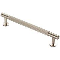 Loops Lined Bar Door Pull Handle - 158mm x 13mm - 128mm Centres - Satin Nickel in Metallics