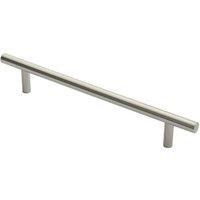 Loops 19mm Straight T Bar Pull Handle 300mm Fixing Centres Satin Stainless Steel in Metallics