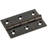 Loops PAIR 76 x 50 x 2.5mm Brass Washered Butt Hinge Matt Bronze Internal Door in Metallics