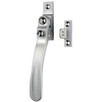 Loops Lockable Victorian Casement Window Fastener 57mm x 13mm Satin Chrome