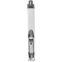Loops Lever Action Flush Door Bolt with Flat Keep Plate 204 x 20mm Polished Chrome