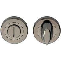 Loops Thumbturn Lock & Release Handle Beveled Edge Concealed Fix Black Nickel in Metallics