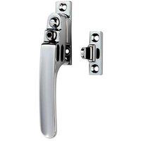 Loops Locking Casement Window Fastener with Night Vent 16 x 60mm Polished Chrome