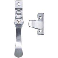 Loops Lockable Victorian Casement Window Fastener 57 x 13mm Satin Chrome