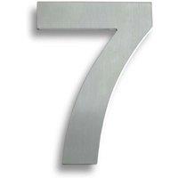 Loops 178mm Front Door Numerals '7' 105mm Fixing Centres Satin Stainless Steel in Metallics