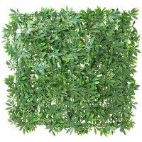 Primrose Green Acer Artificial Patio Outdoor Hedge 16 Panels 50cm x 50cm in None | Size: 50 cm x 50 cm
