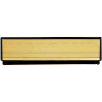 Loops All in one Sleeved Letterbox Plate 253 x 38 x 35 65mm Aperture Gold Aluminium