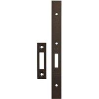 Loops Forend Strike & Fixing Pack Suitable for DIN Euro Deadlock Matt Bronze