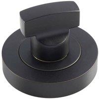 Loops Thumbturn Lock & Release Handle Concealed Fix Round Rose Matt Black