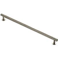 Loops Knurled Bar Door Pull Handle - 350mm x 13mm - 320mm Centres - Satin Nickel in Metallics