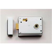 Loops Traditional Contract Rim Latch 102 x 76mm Polished Chrome Door Security Lock