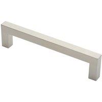 Loops Square Mitred Door Pull Handle 244 x 19mm 225mm Fixing Centres Satin Steel in Metallics