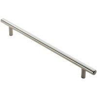 Loops Round T Bar Cabinet Pull Handle 828 x 12mm 768mm Fixing Centres Satin Nickel in Metallics