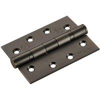 Loops PAIR 102 x 76 x 3mm 13 Ball Bearing Hinge Matt Bronze Interior Door
