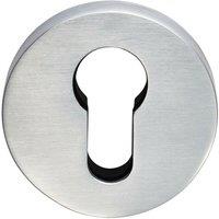 Loops 52mm Euro Profile Escutcheon Concealed Fix Satin Chrome Keyhole Cover