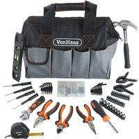VonHaus 92Pc Hand Tool Kit in Black