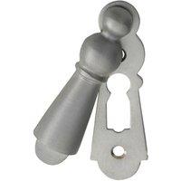 Loops 73mm Large Lock Profile Escutcheon 40mm Fixing Centres Satin Chrome