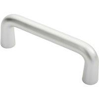 Loops Rounded D Shaped Bar Handle 150mm x 19mm Diameter Satin Anodised Aluminium