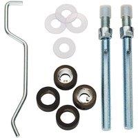 Loops Back To Back Pull Handle Fixing Pack Set 19mm Diameter Matt Black Finish