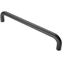 Loops Round D Bar Pull Handle 319 x 19mm 300mm Fixing Centres Matt Black