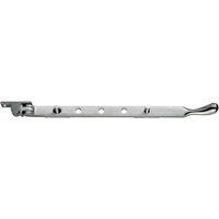 Loops Bulb Ended Casement Window Stay 314 x 30mm Satin Chrome Pear Drop Stay