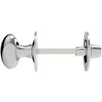Loops Oval Thumbturn Lock With Coin Release Handle 32 70mm Spindle Polished Chrome