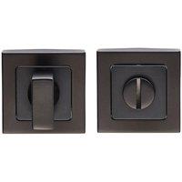 Loops Thumbturn Lock & Release Handle Concealed Fix Square Rose Matt Black