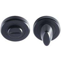 Loops Thumbturn Lock & Release Handle Beveled Edge Concealed Fix Matt Black