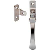 Loops Lockable Victorian Casement Window Fastener 57 x 13mm Satin Nickel in Metallics