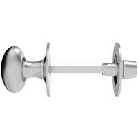 Loops Oval Thumbturn Lock With Coin Release Handle 32 70mm Spindle Satin Chrome