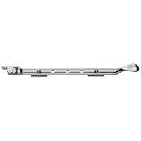 Loops Victorian Casement Window Stay 270mm Length 2 Pins Included Polished Chrome
