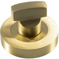 Loops Thumbturn Lock & Release Handle Concealed Fix Round Rose Satin Brass in Metallics