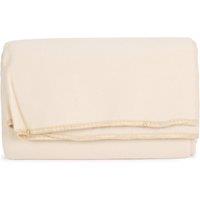 Red Hamper Cream Fleece Waterproof Backed Picnic Blanket