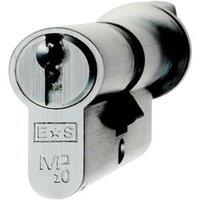 Loops 64mm Euro Cylinder & Thumbturn Lock Keyed to Differ 10 Pin Polished Chrome