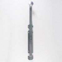 Loops Extended Surface Mounted Flat Door Bolt Lock 355 x 36mm Satin Chrome