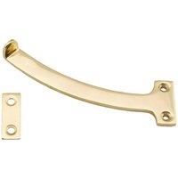 Loops PAIR Quadrant Arm Casement Window Stay 150mm Polished Brass Window Fitting in Metallics