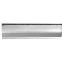 Loops Curved Letterbox Cover Interior Letter Tidy Flap 280 x 78mm Steel Chrome in Metallics