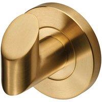 Loops Single Bathroom Robe Hook on Concealed Fix Rose 44.5mm Proj Satin PVD