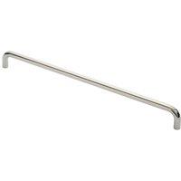 Loops Round D Bar Pull Handle 619 x 19mm 600mm Fixing Centres Bright Steel in Metallics