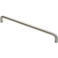 Loops Round D Bar Pull Handle 469 x 19mm 450mm Fixing Centres Satin Stainless Steel in Metallics