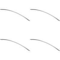 Loops 4x Curved Bow Cabinet Pull Handle 408 x 10mm 352mm Fixing Centres Chrome