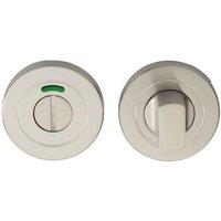Loops Thumbturn Lock & Release Handle With Indicator Concealed Fix Satin Steel in Metallics