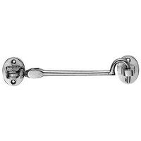 Loops Heavy Duty Cabin Hook & Eye Polished Chrome 254mm Arm Cabinet Hatch Lock
