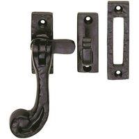 Loops Chunky Handled Antique Window Casement Fastener Powder Coated Black Finish