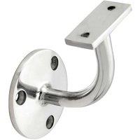 Loops Heavyweight Handrail Bannister Bracket 80mm Projection Polished Chrome